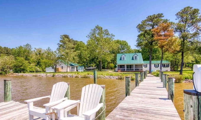Taylors Island House | Tidal Serenity- Remote Waterfront Home with dock