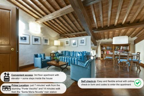 Santo Spirito Apartment | Tiepolo romantic penthouse in the Oltrarno