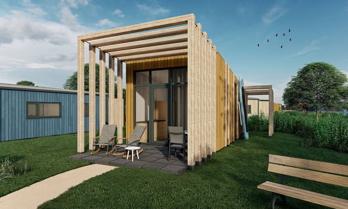 Arcen House | Tiny House in Arcen with Lake Canoe Access