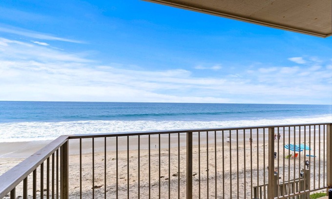 Carlsbad Village Condo | Toes-in-the-sand at A Wave from It All Beachfront Bliss