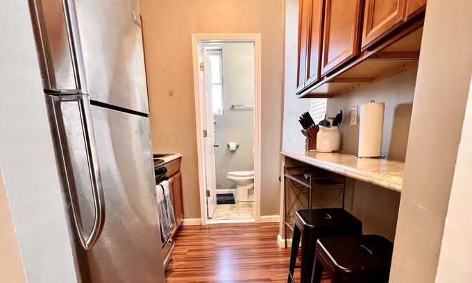 Tower Grove East Apartment | Tower Grove Pet Friendly 2nd Floor Studio - 4 Mi to Barnes & SLU- Shared Laundry