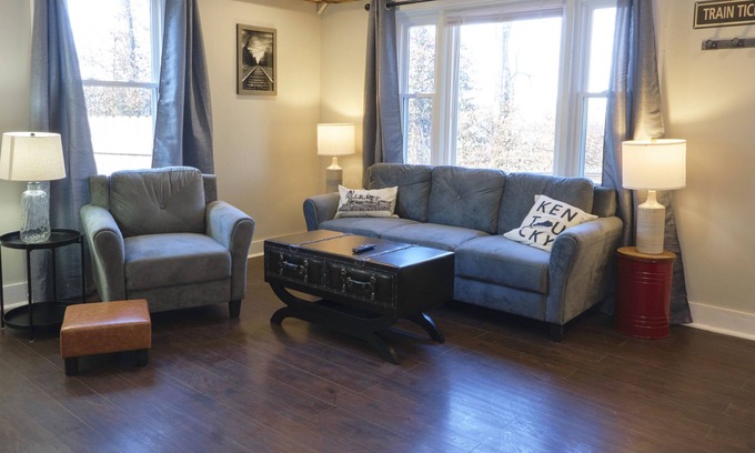 Midway House | Train themed home in historical Midway, staycation ready!