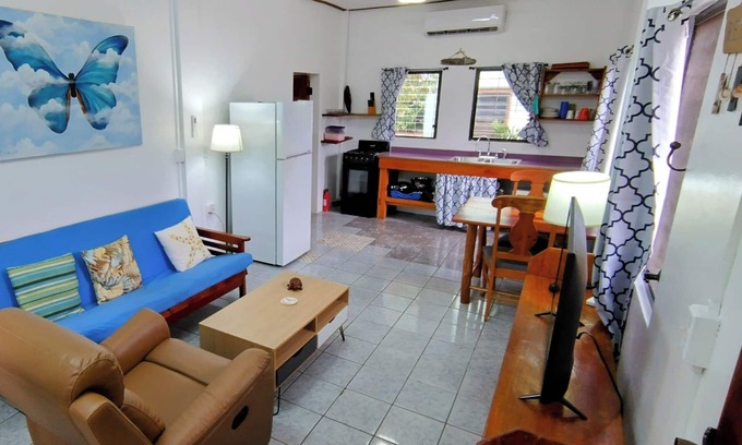 Placencia Condo | Tranquil Village Retreat. New A/C! Steps from the Beach. Pet Friendly & Parking!