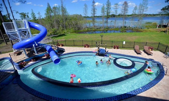 Groveland House | Two 10 Acre Huge Pool Estates with Waterslides & Lazy Rivers - Sleep Up To 97