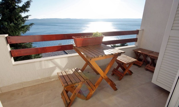 Pisak Apartment | Two bedroom apartment with balcony and sea view Pisak, Omiš (A-5975-e)