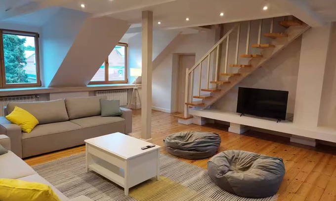 Sielce Condo | Two-level Sielecka Apartment