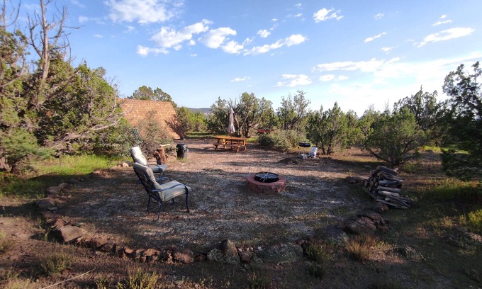 Seligman Cabin | Unique hidden A-frame cabin in nature on 40 acre private land.