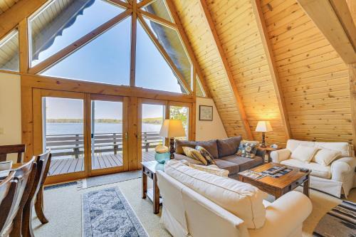 Channing House | Upper Peninsula Lakefront A-Frame Cabin with Dock