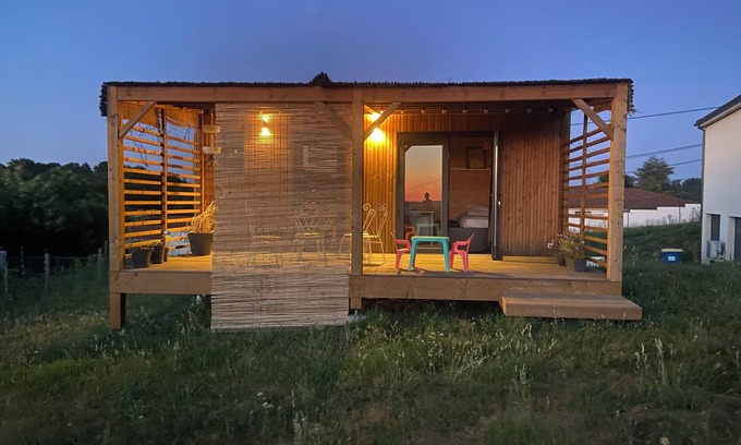 Feytiat Ski Chalet | Upscale Tiny House on large plot, view of Limoges.