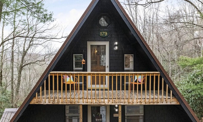 Beech Mountain Ski Chalet | URSUS, A Secluded Midcentury Modern AFrame Chalet