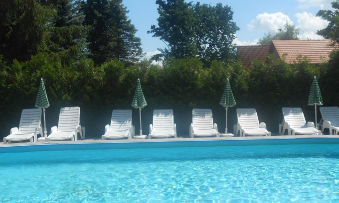 Balatonmariafurdo Apartment | Vacation apartment with pool, WLAN, playground directly on the lake
