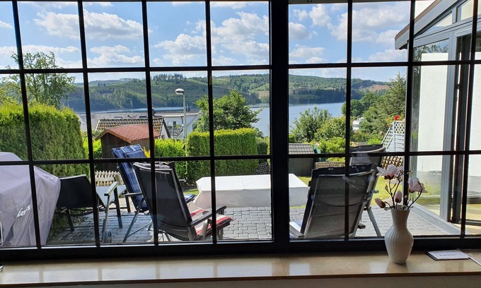 Langscheid House | Vacation home on Lake Sorpe with panoramic views of the lake