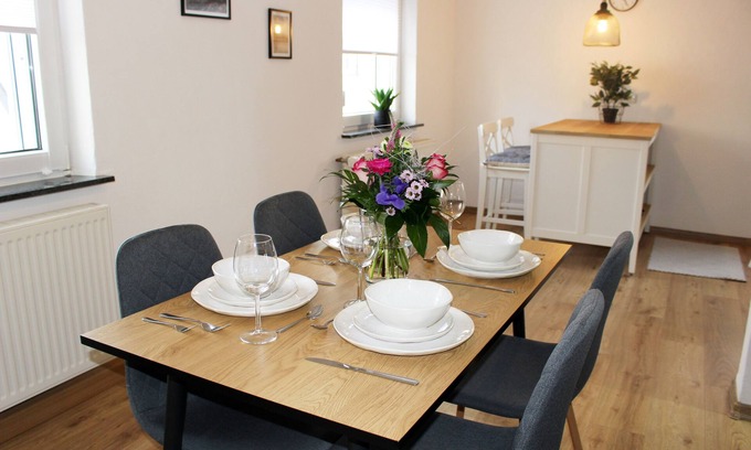 Weissenstadt House | Vacation home Traumblick directly on the lake in Bad Weißenstadt in the Fichtelgebirge.