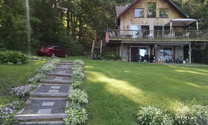 Cooperstown - Otsego Lake House | Valhalla on the Lake - Otsego Lake A-Frame home with terrific view + waterfront