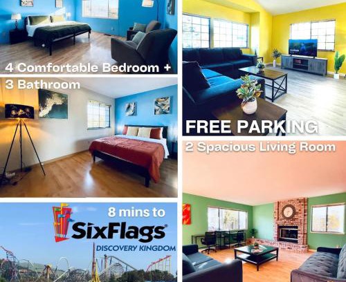 Vallejo House | Vallejo Beautiful 4br Home wt Mountain View Napa