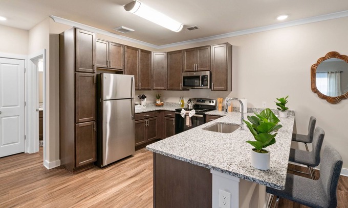 Stafford Apartment | Vibrant 2 beds/2 baths apartment, just 1 mile from Stafford Hospital