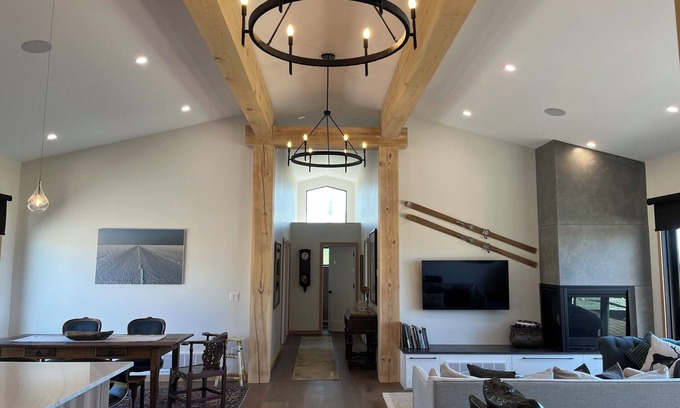 Victor House | Victor Get Away, Timber frame house on 4.2 acres between Victor & Driggs