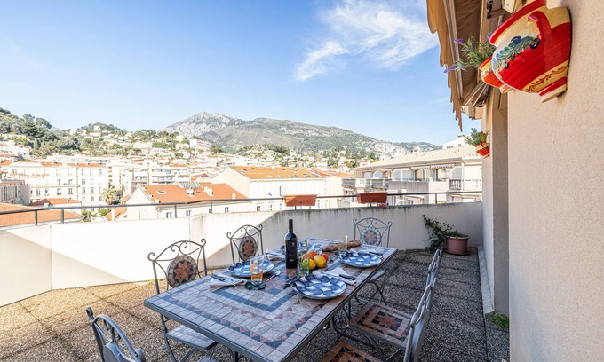 Old Town Apartment | Victoria Bergamote Attic, Menton, France
