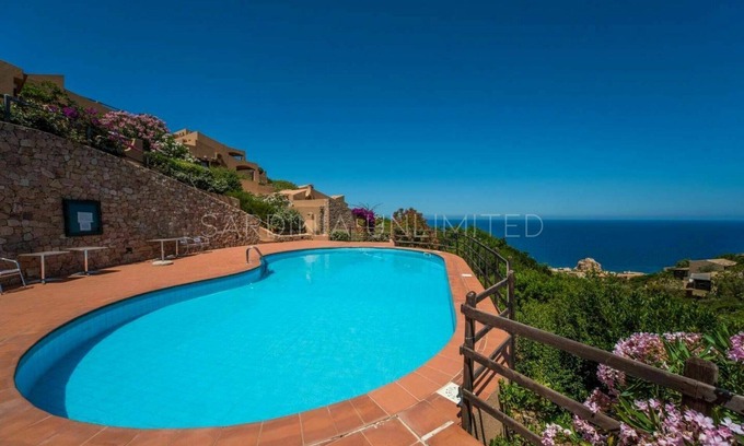 Costa Paradiso Villa | Villetta Rosada: seaview and a shared pool