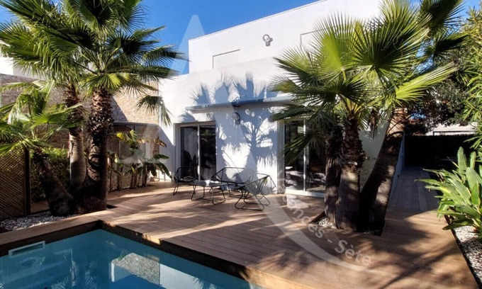 Sete Villa | Villa 3 chambres, 3 salles de bain, climatisation et piscine