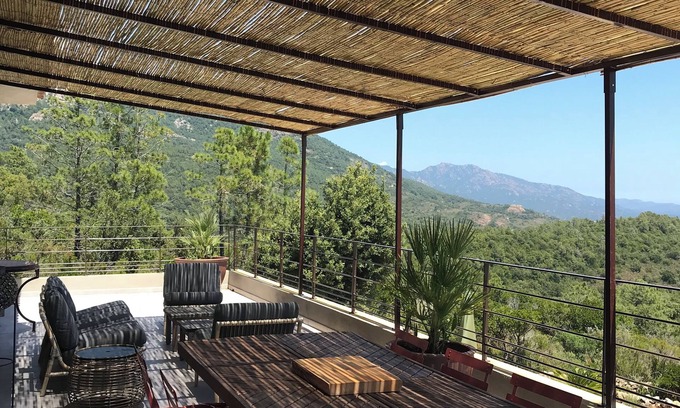 Sotta Villa | Villa 6 persons, swimming pool with panoramic view on the gulf of Porto-Vecchio