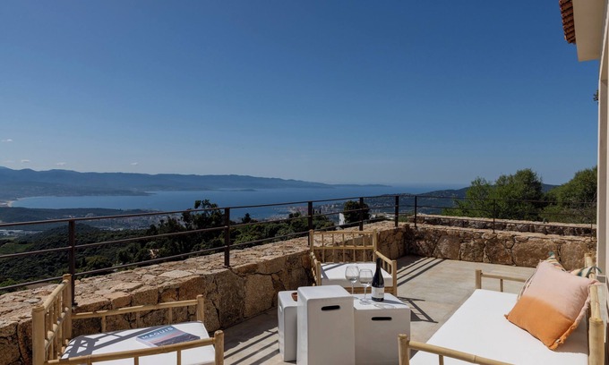 Alata Villa | Villa ALLEGRIA with 6 bedrooms, swimming pool and sea view