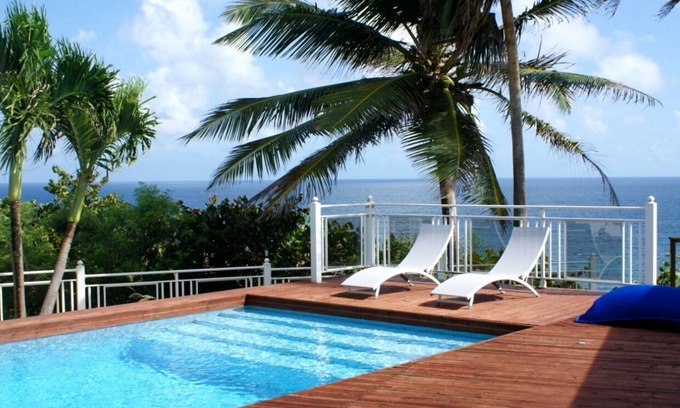 Le Moule Villa | Villa au Moule G117A - 2 chambres piscine vue mer