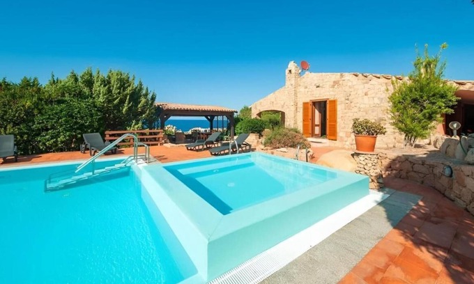 Costa Paradiso Villa | [Villa Carla] Large beachfront villa with private pool, Jacuzzi and sauna