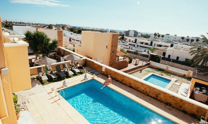 Almerimar Villa | Villa Dahi Almerimar with Private Pool, Bar, Barbeque and Panoramic Sea Views