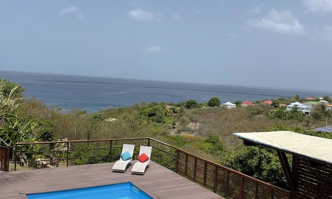 Vieux-Habitants House | VILLA DE L'ANSE - DOWNSTAIRS VILLA WITH SEA VIEW