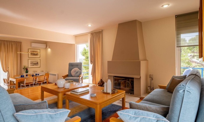 Lavrio Villa | Villa Elisa 6ppl Poseidon Temple & Sea View, Sounio