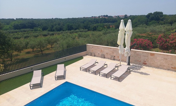 Savudrija Villa | Villa Faro - New dream house, heated pool, games room, bbq, near beaches, Istria