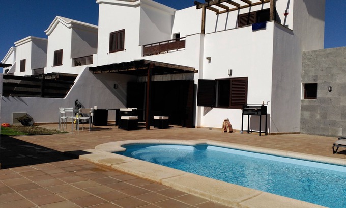 Playa Blanca Villa | VILLA IN PLAYA BLANCA, PRIVATE and Heated POOL, A/C, 2 BED ROOMS