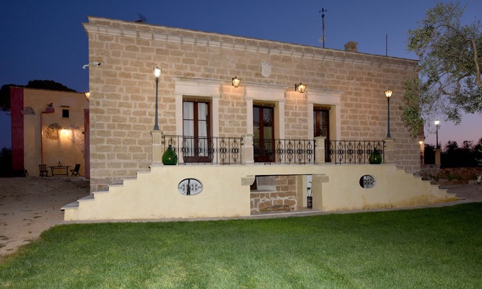 Sannicola Villa | Villa "Masseria La Maestà 1511" with Private Terrace, Shared Tennis Court & Wi-Fi