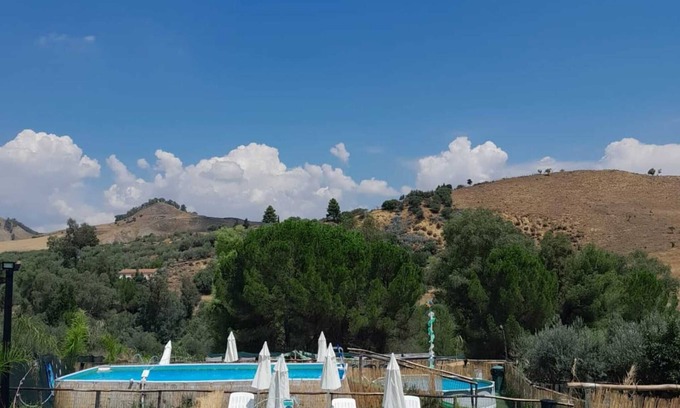 Villarosa Villa | Villa "Parco Morello Piano Terra" with Mountain View, Pool & Wi-Fi