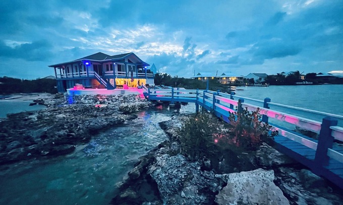 Ocean Point Villa | Villa Patina—True TC Islands style with private dock and beach on Chalk Sound