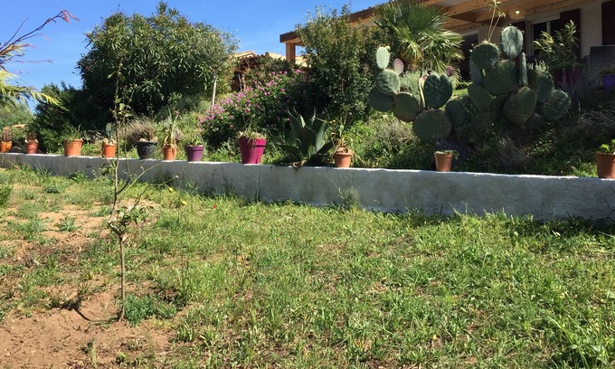 Cargese Villa | Villa Sea view ~ Mountain ~ independent ~ ground floor ~ flower garden ~ trees