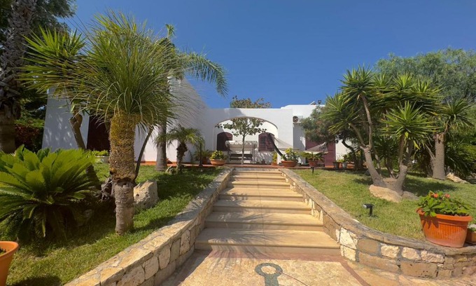 Santa Cesarea Terme Villa | Villa tipica sulla costa salentina con Jacuzzi