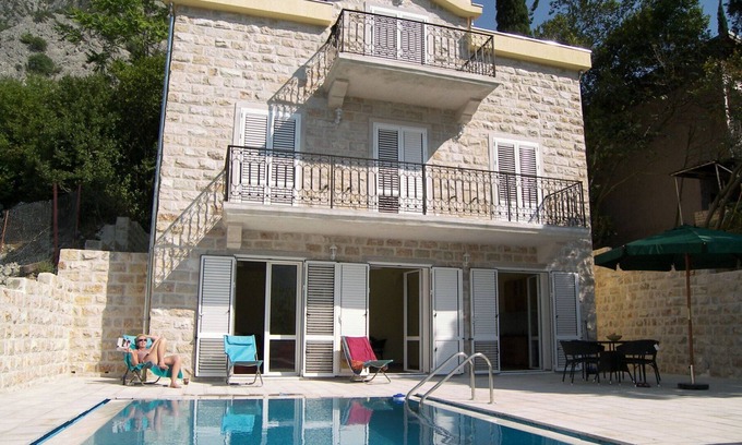 Kotor Villa | Villa with Private Pool and Sea Views, 60m from the sea between Kotor and Perast