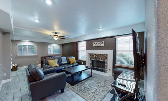 Ahwatukee Foothills House | Villa with private pool, spa, outdoor kitchen, firepit, foosball, & lake access