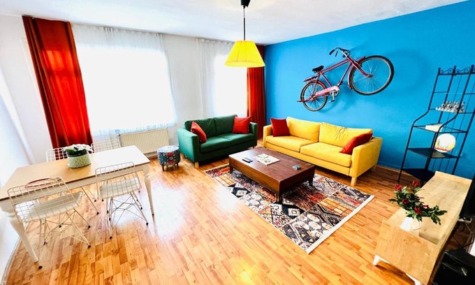 Cihangir Apartment | Vip Huge House Sea View 3 Bedroom - 50 mt to Taksim Square