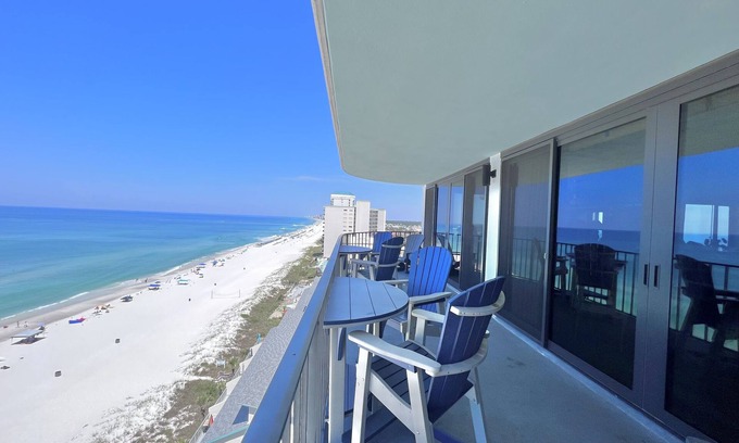 Biltmore Beach Condo | Wake Up to Ocean Views! Luxury Gulf-Front Condo with Complimentary Beach Service