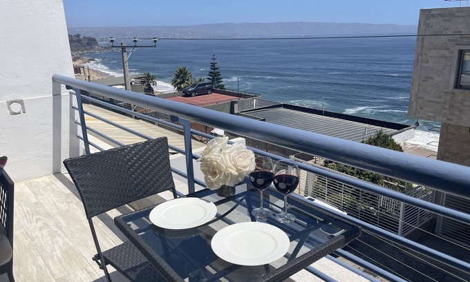 Renaca Apartment | Walk to beach ocean view - 5to sector Reñaca apartment