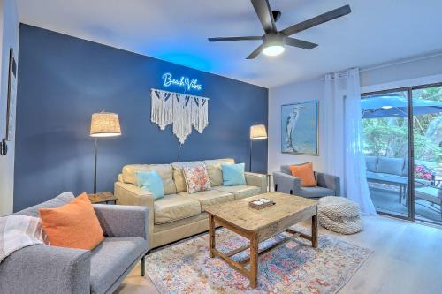 Folly Field House | Walk to Beach Pet Friendly BBQ Grill
