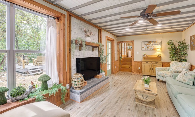 Titus House | Walk to Lake: Pet-Friendly Titus Home w/Hot Tub!