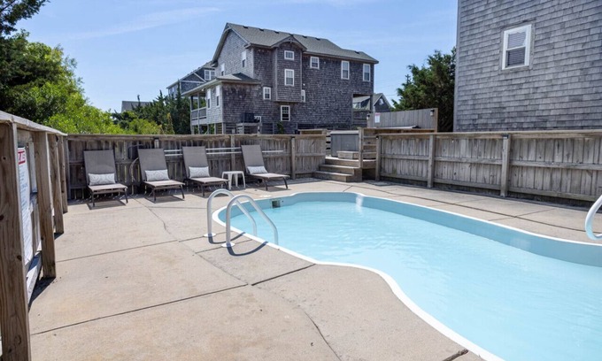 Wimble Shores House | Walk to the beach! Heated Private Pool and Hot Tub