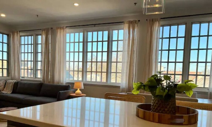 Italian Village Condo | Wall of Windows - Luxe Flat