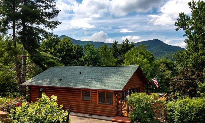Waynesville Cabin | Wandering Bear Cabin w/Hot Tub & Mountain Views!