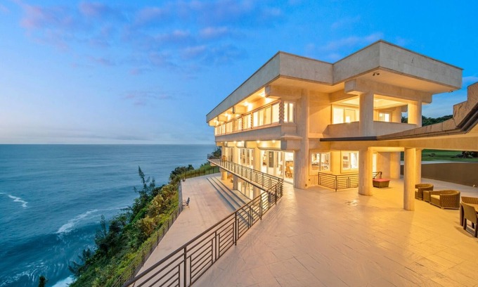 Ninole House | Waterfalling Estate: Oceanfront Luxury w/ Private Waterfall, Pool & More!
