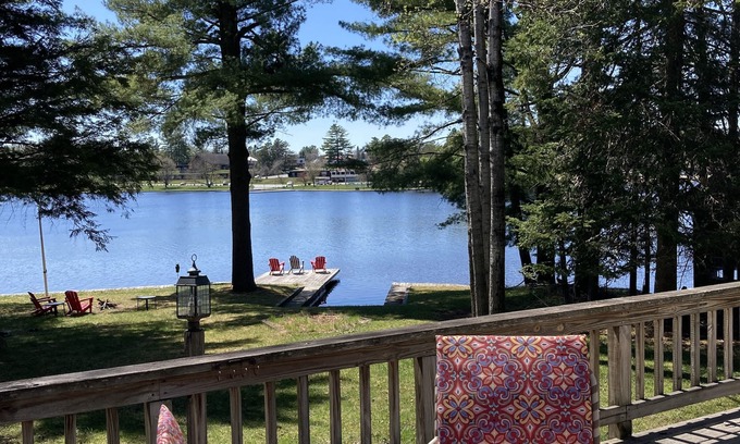 Old Forge Cottage | Waterfront Adirondack privacy while walking to Old Forge village